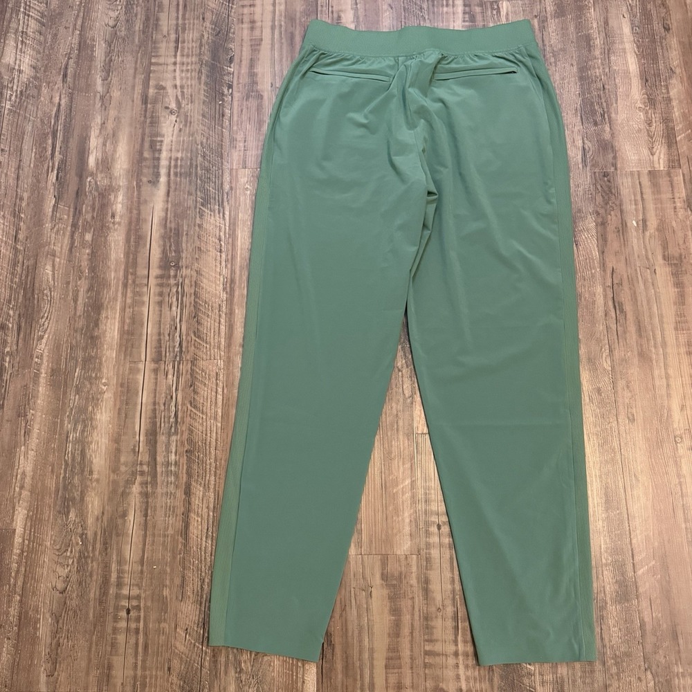 Athleta Brooklyn Ankle Pant Pantalon Cheville Green Mid Rise SZ 12 T Tall Casual - Picture 2 of 7